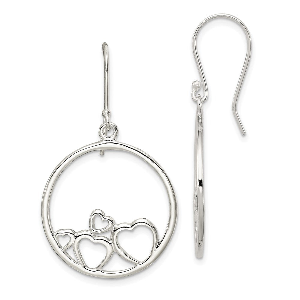 Polished;Sterling silver;Shepherd hook;Rhodium-plated