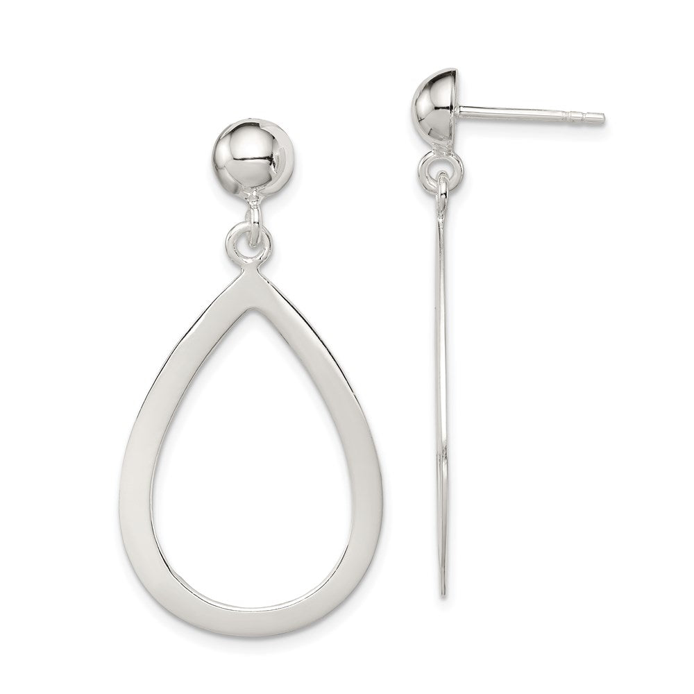 Polished;Post;Sterling silver