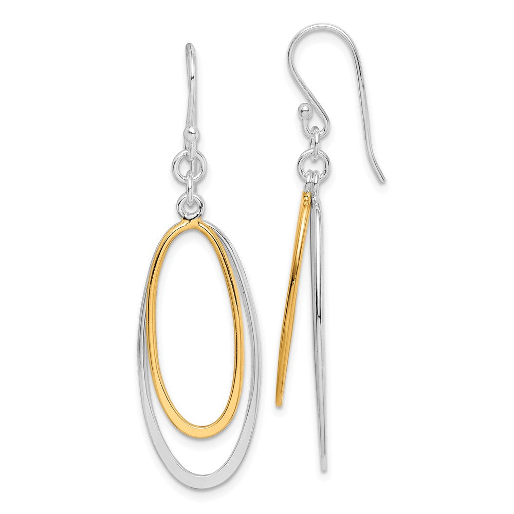 Polished;Sterling silver;Shepherd hook;Dangle;Rhodium-plated