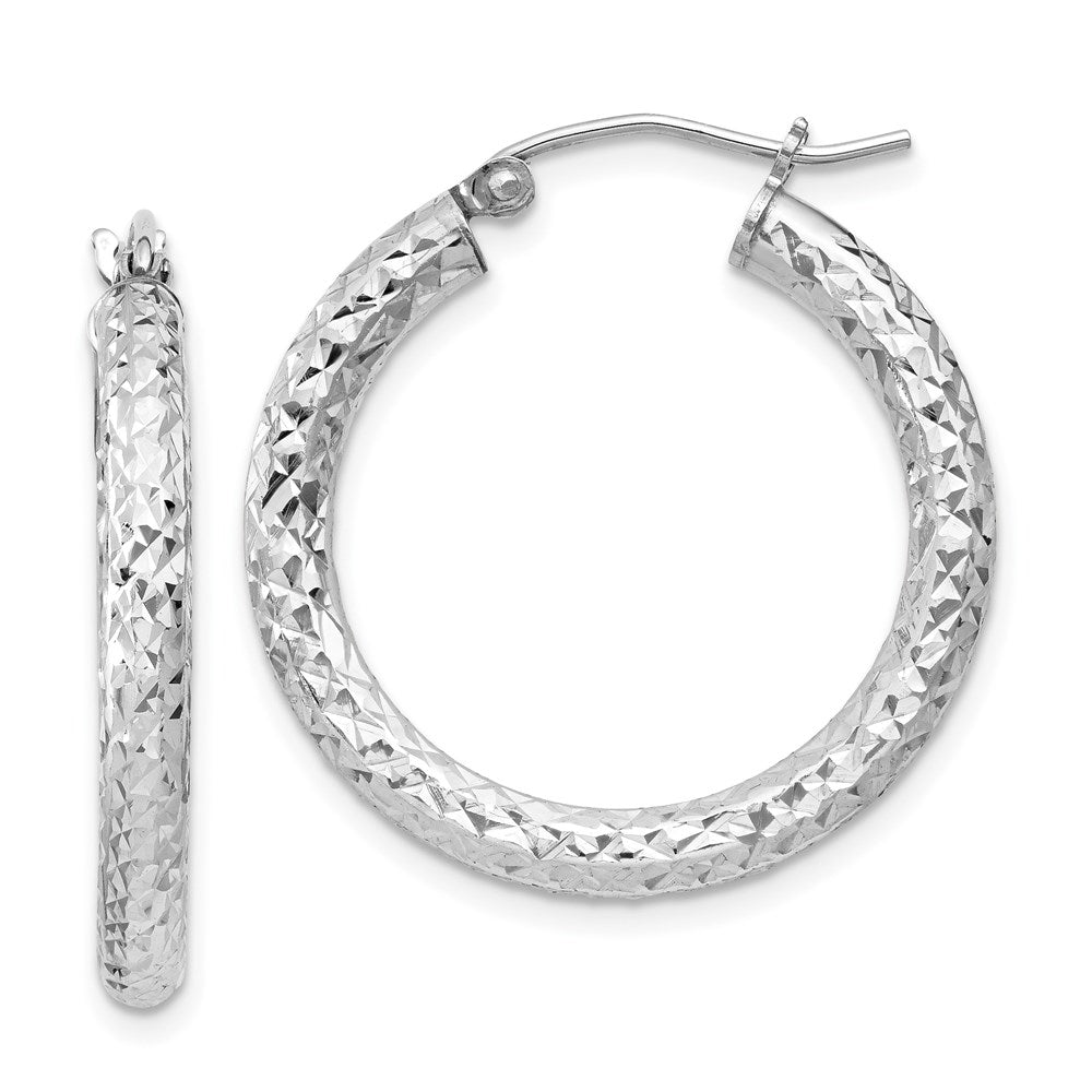 Diamond-cut;Hinged;Sterling silver