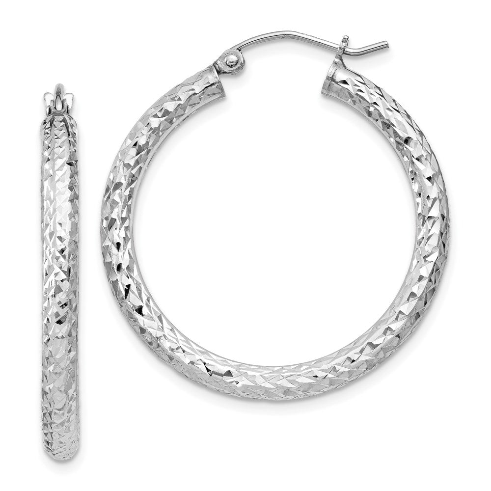 Diamond-cut;Hinged;Sterling silver