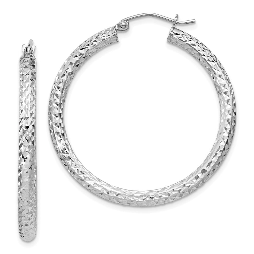 Diamond-cut;Hinged;Sterling silver