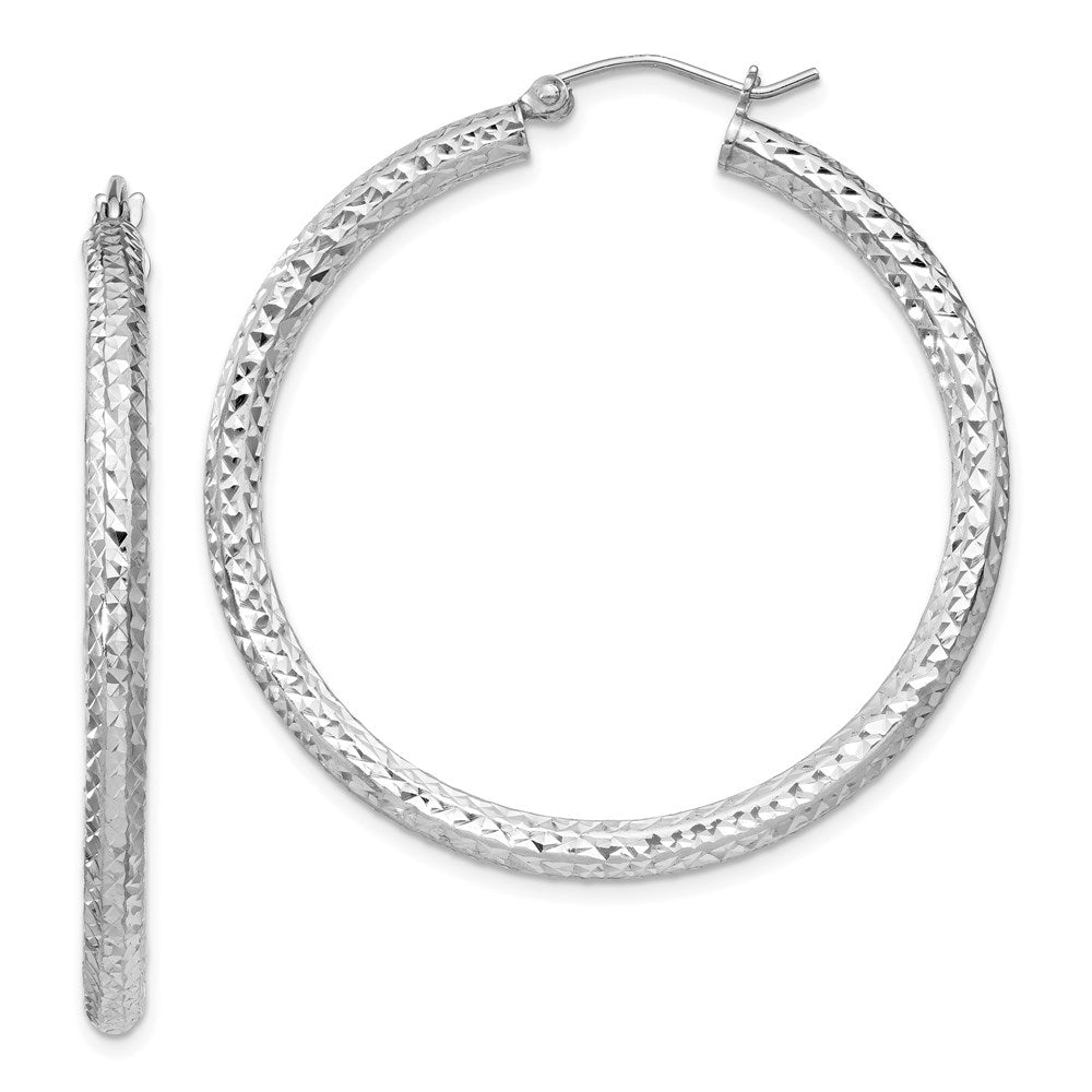 Diamond-cut;Hinged;Sterling silver