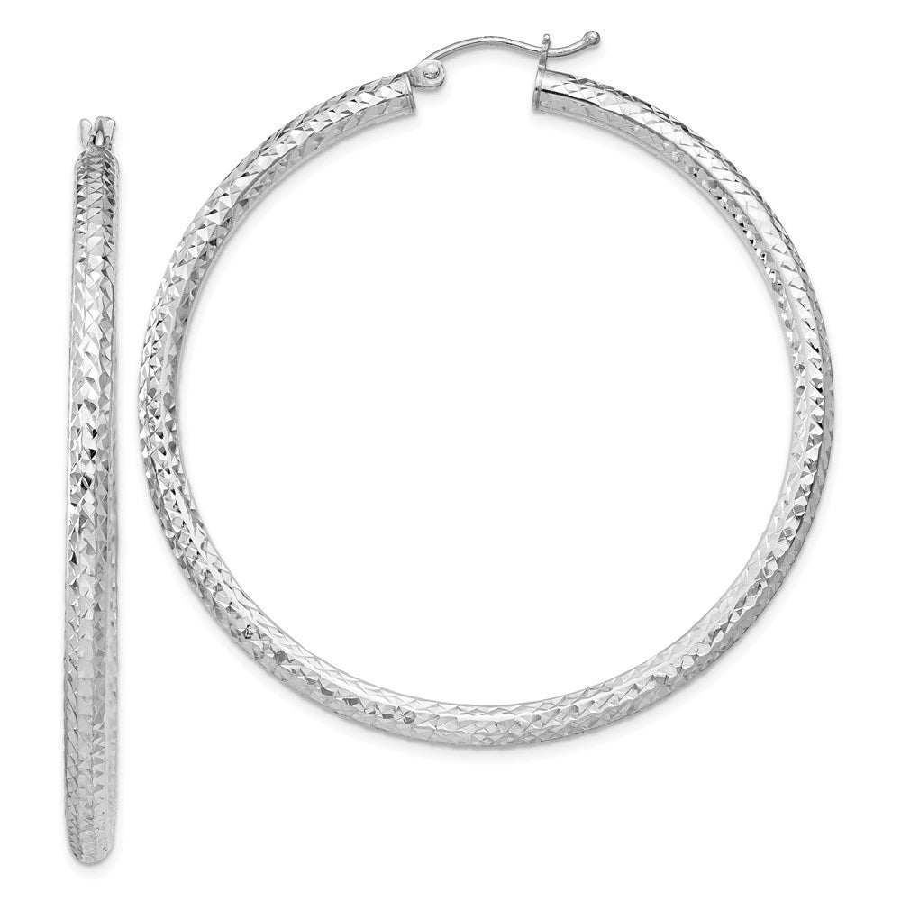 Diamond-cut;Hinged;Sterling silver
