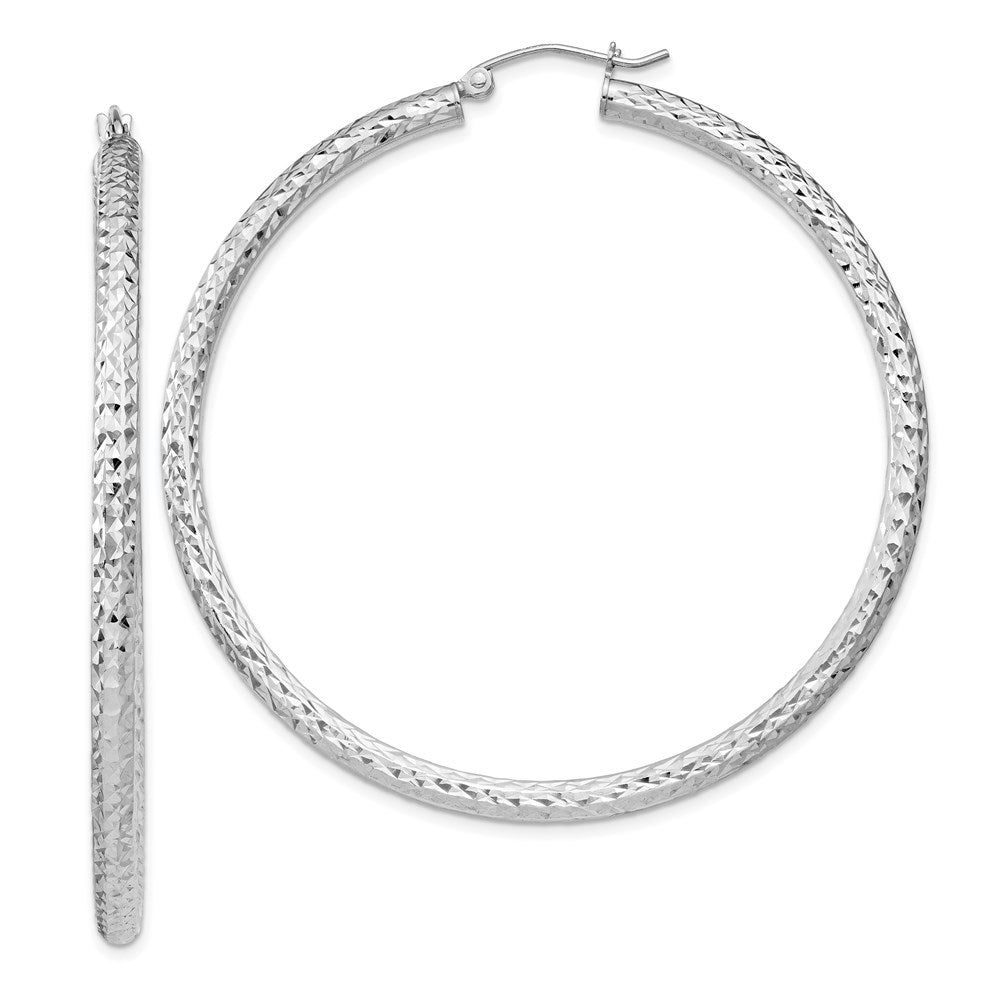 Diamond-cut;Hinged;Sterling silver