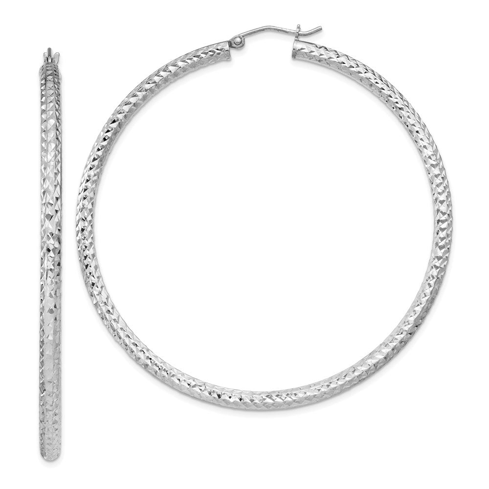 Diamond-cut;Hinged;Sterling silver
