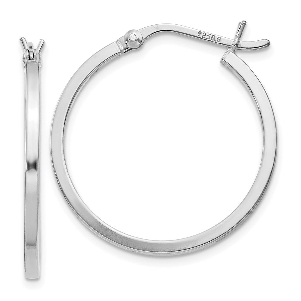 Hinged;Sterling silver;Rhodium-plated