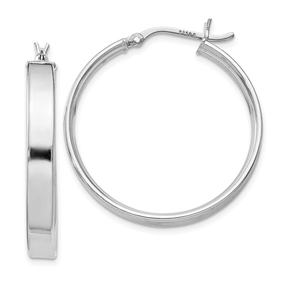 Polished;Hinged post;Sterling silver