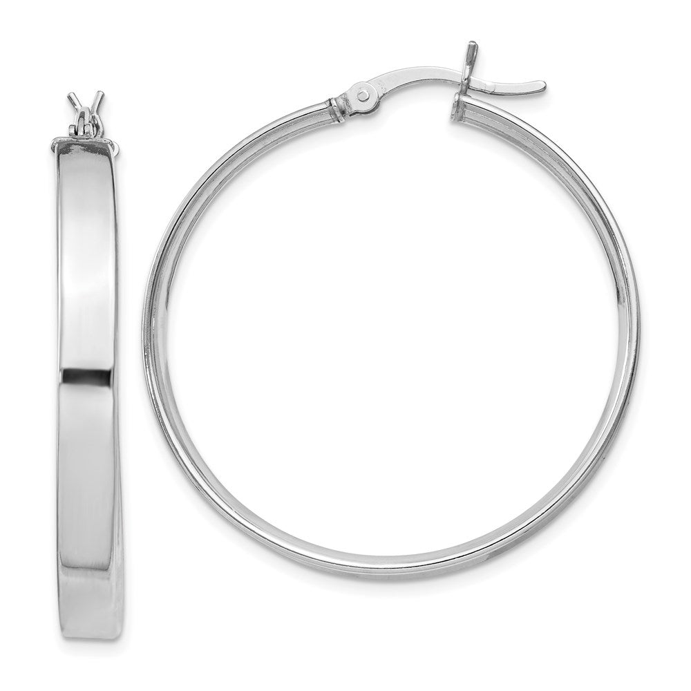 Polished;Hinged post;Sterling silver