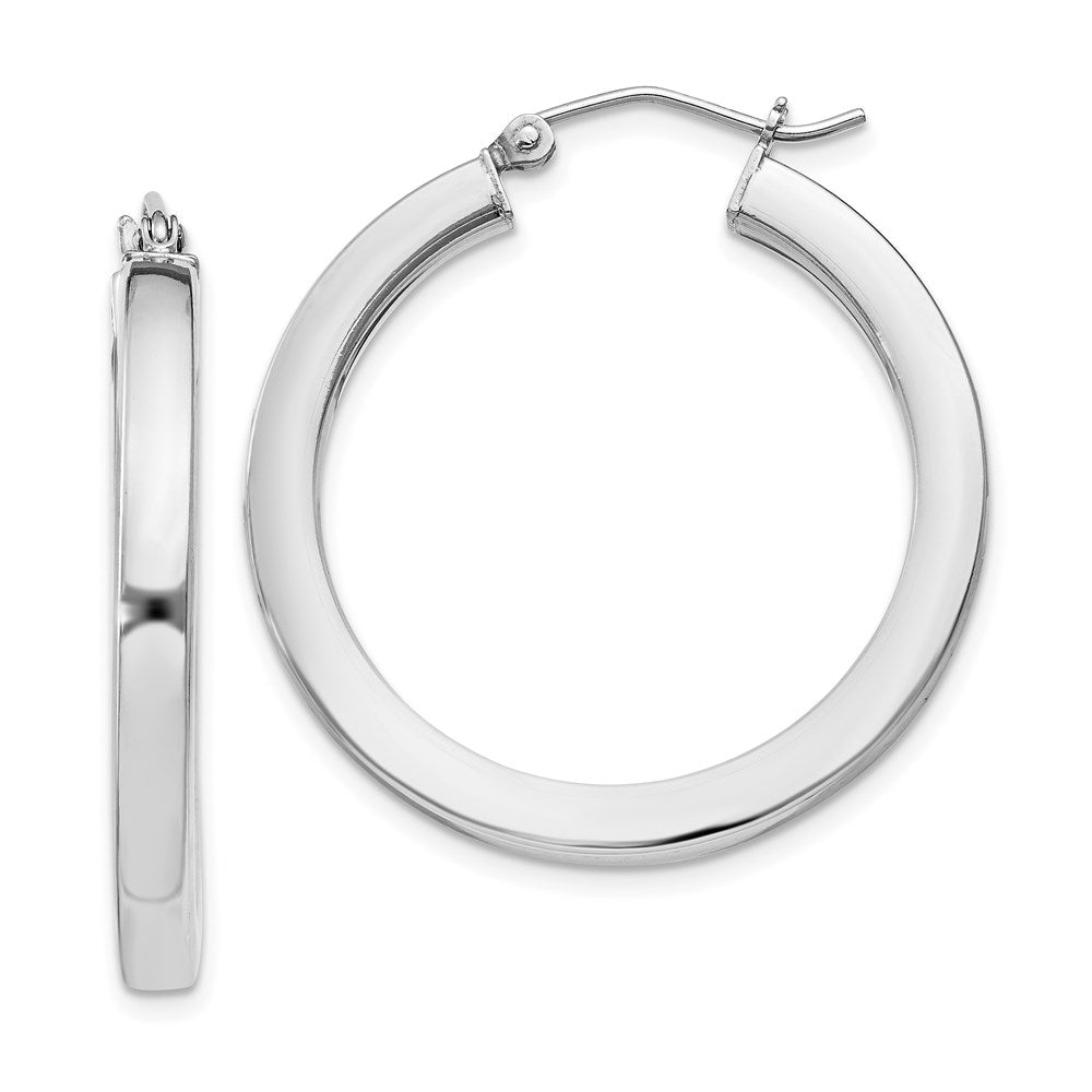 Polished;Hollow;Hinged post;Sterling silver