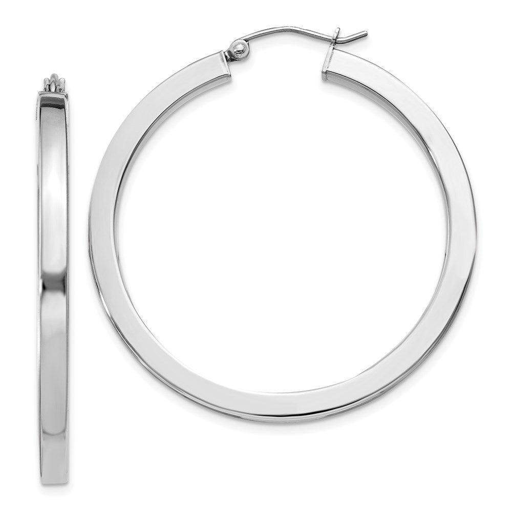 Polished;Hollow;Hinged post;Sterling silver