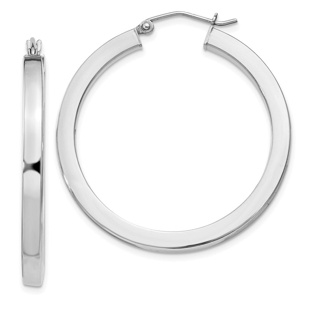 Polished;Hollow;Hinged post;Sterling silver