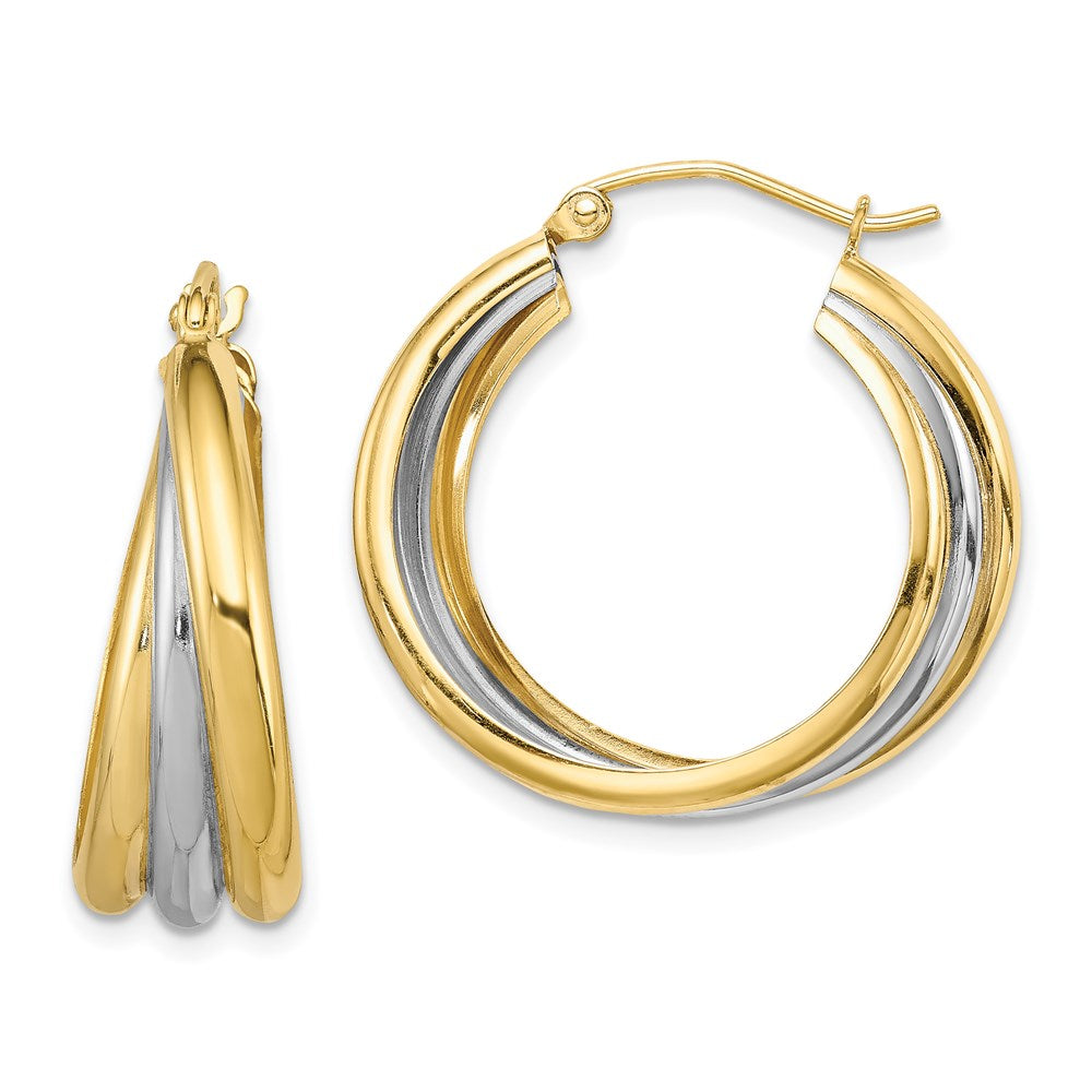 Polished;Hinged post;Sterling silver;Vermeil