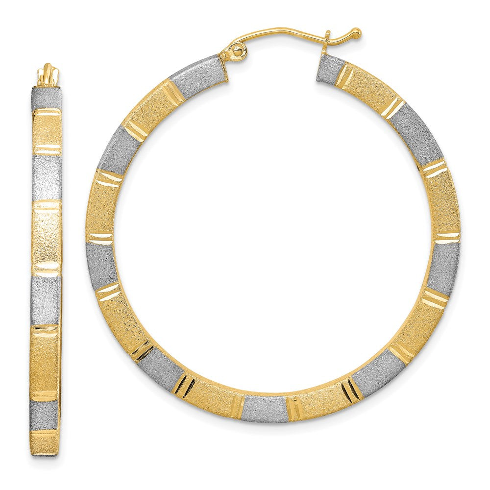 Diamond-cut;Hinged post;Sterling silver;Vermeil