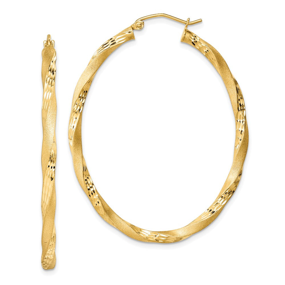 Satin;Hinged post;Sterling silver;Gold-plated;Twisted