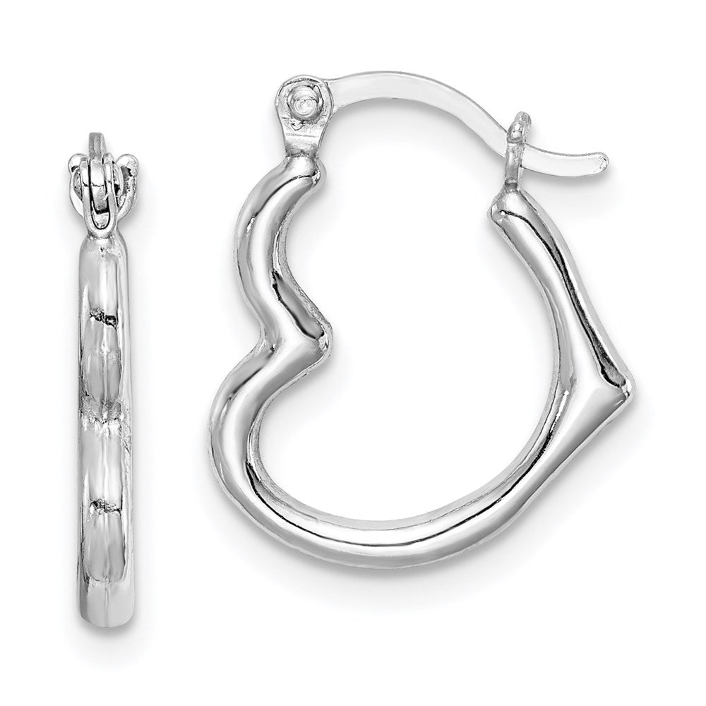Polished;Hinged post;Sterling silver