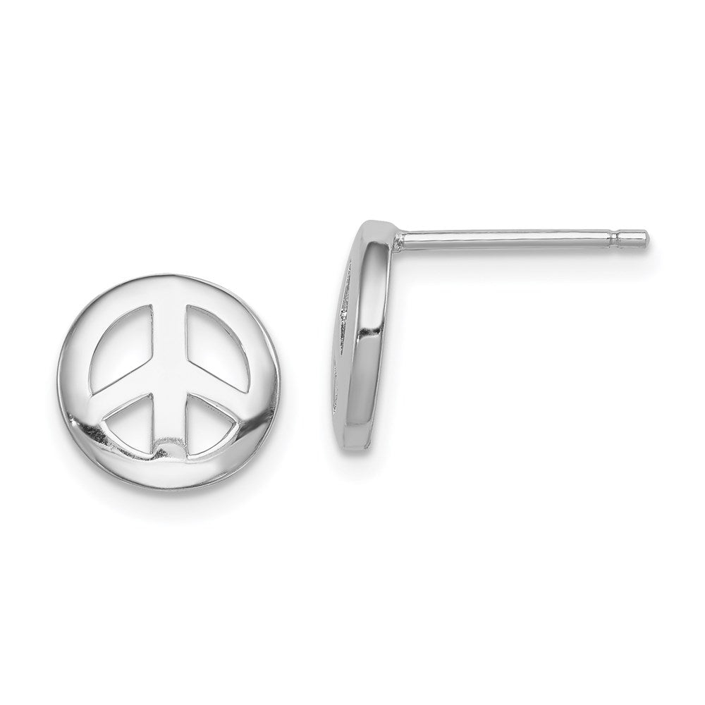 Polished;Post;Sterling silver;Open
