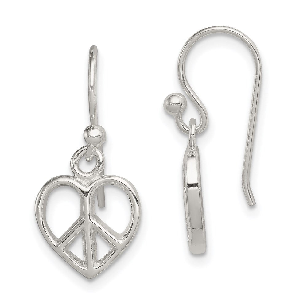 Polished;Sterling silver;Shepherd hook;Dangle;Open