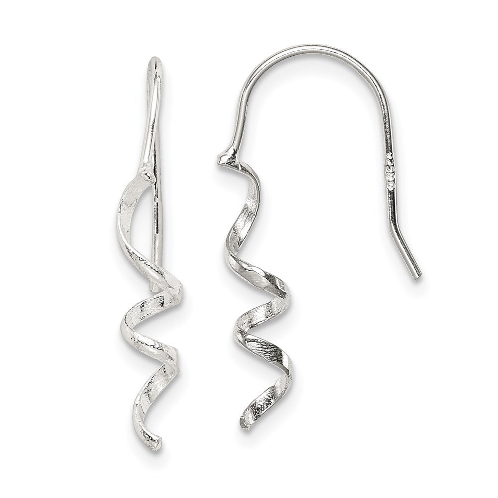 Polished;Sterling silver;Shepherd hook