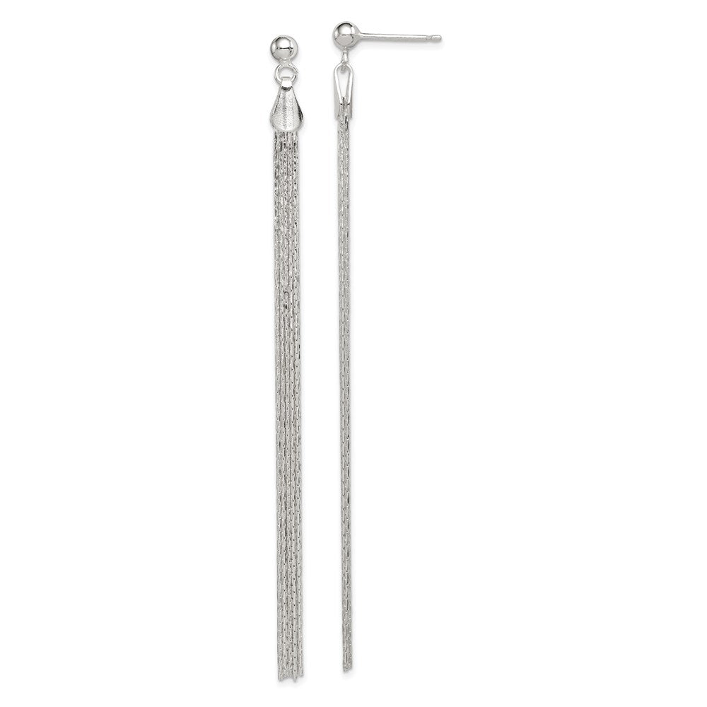 Polished;Post;Sterling silver;Dangle