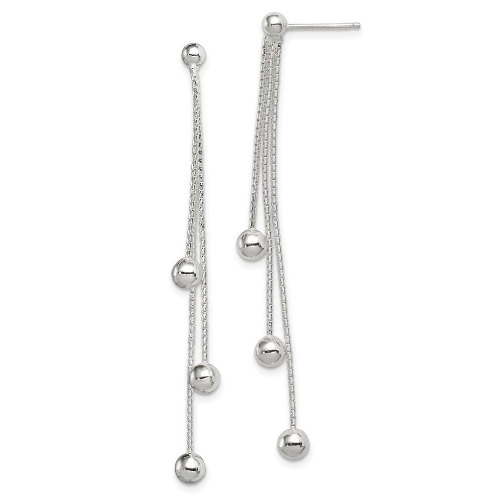 Polished;Post;Sterling silver;Dangle