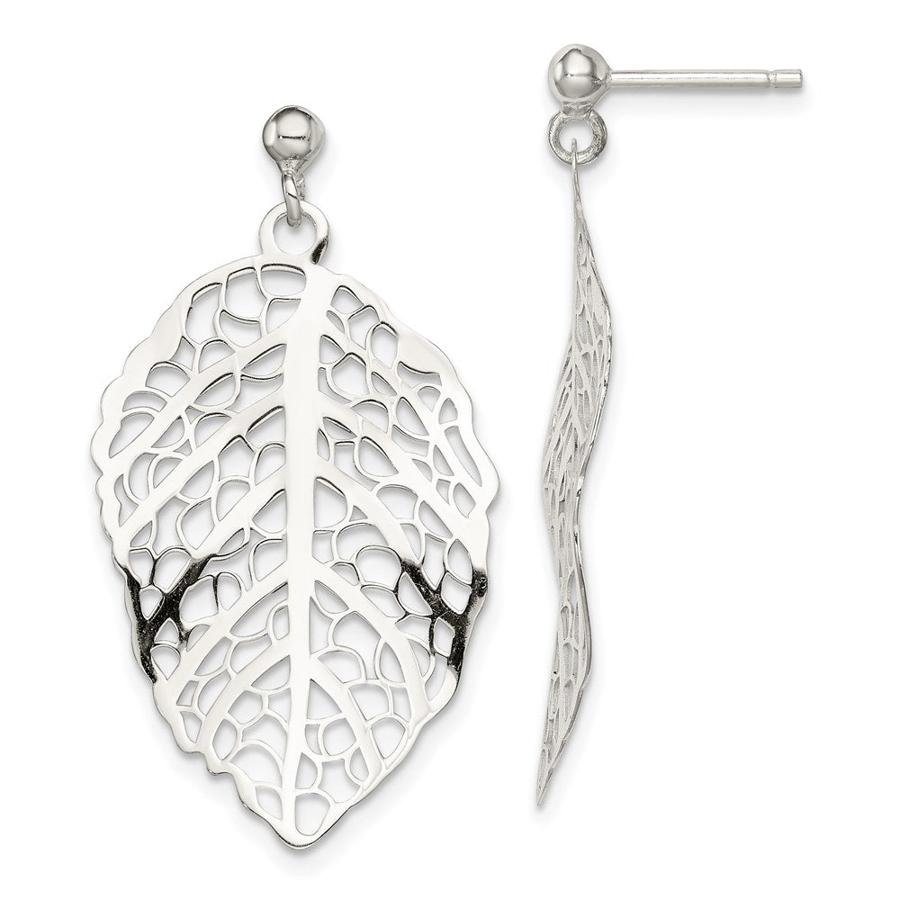 Polished;Post;Sterling silver;Dangle