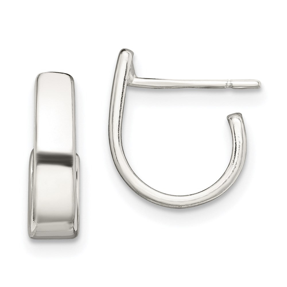 Polished;Post;Sterling silver;Hollow tube