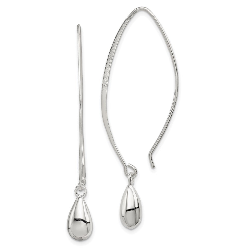 Polished;Sterling silver;Dangle