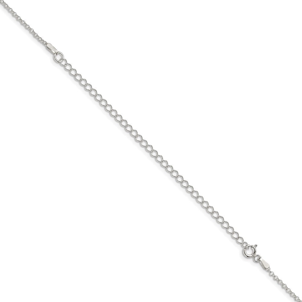 Sterling Silver 1.5mm Rolo Chain w/4in ext.