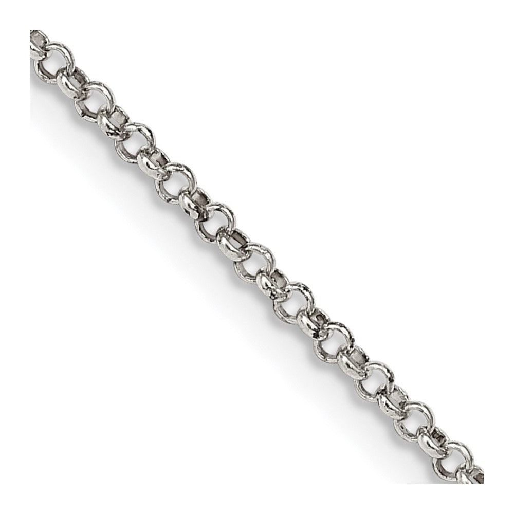 Sterling Silver 1.5mm Rolo Chain w/4in ext.