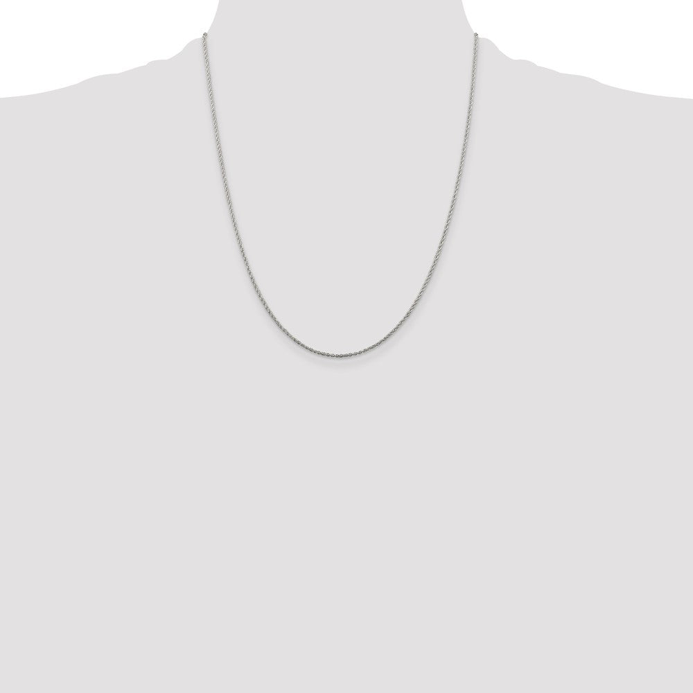 Sterling Silver 1.3mm Loose Rope Chain