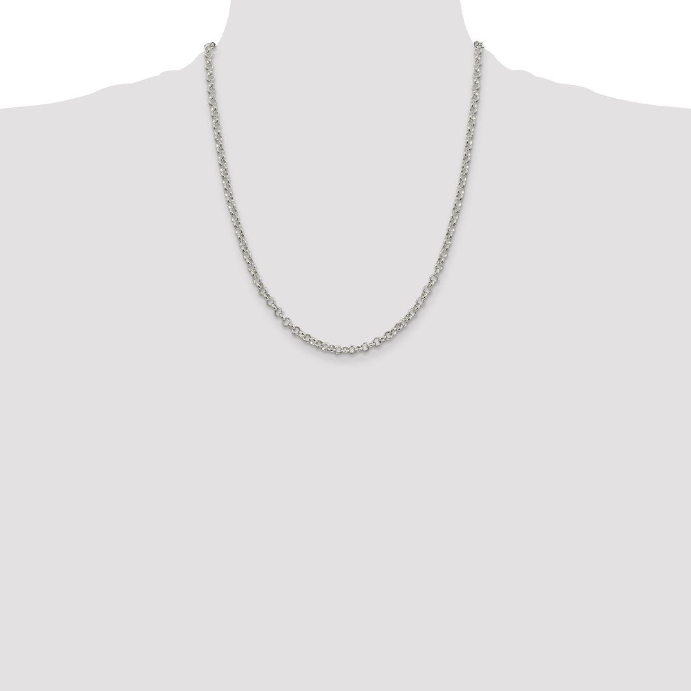 Sterling Silver 4mm Rolo Chain