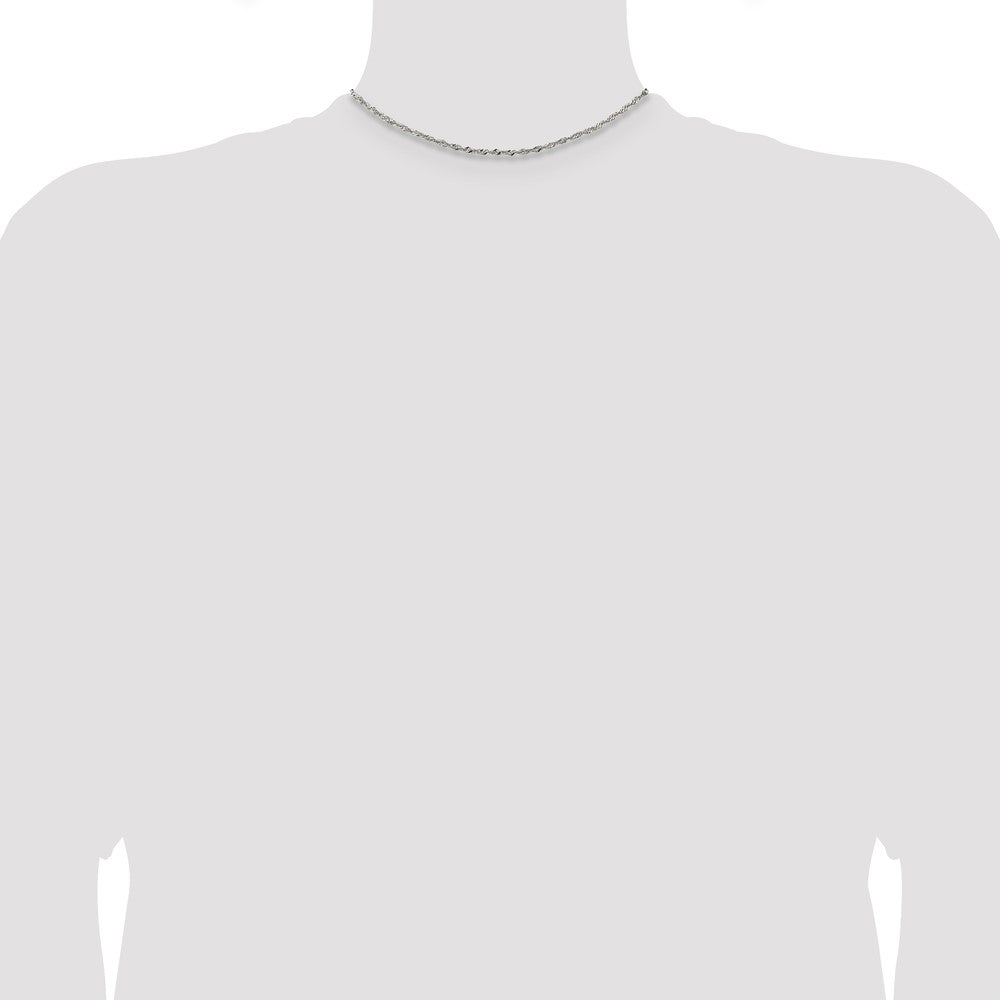 Sterling Silver 2mm Singapore Chain