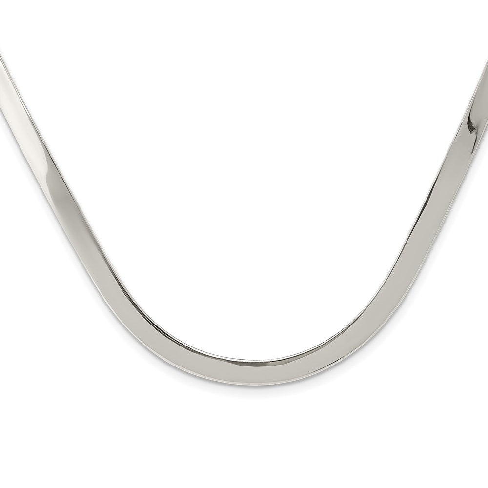 Polished;Sterling silver;Flexible