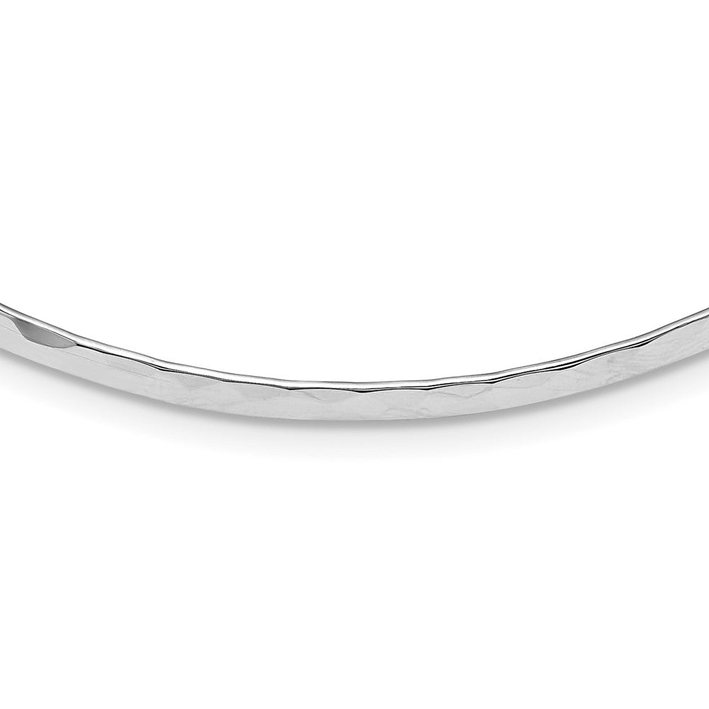 Polished;Sterling silver;Hammered;Flexible