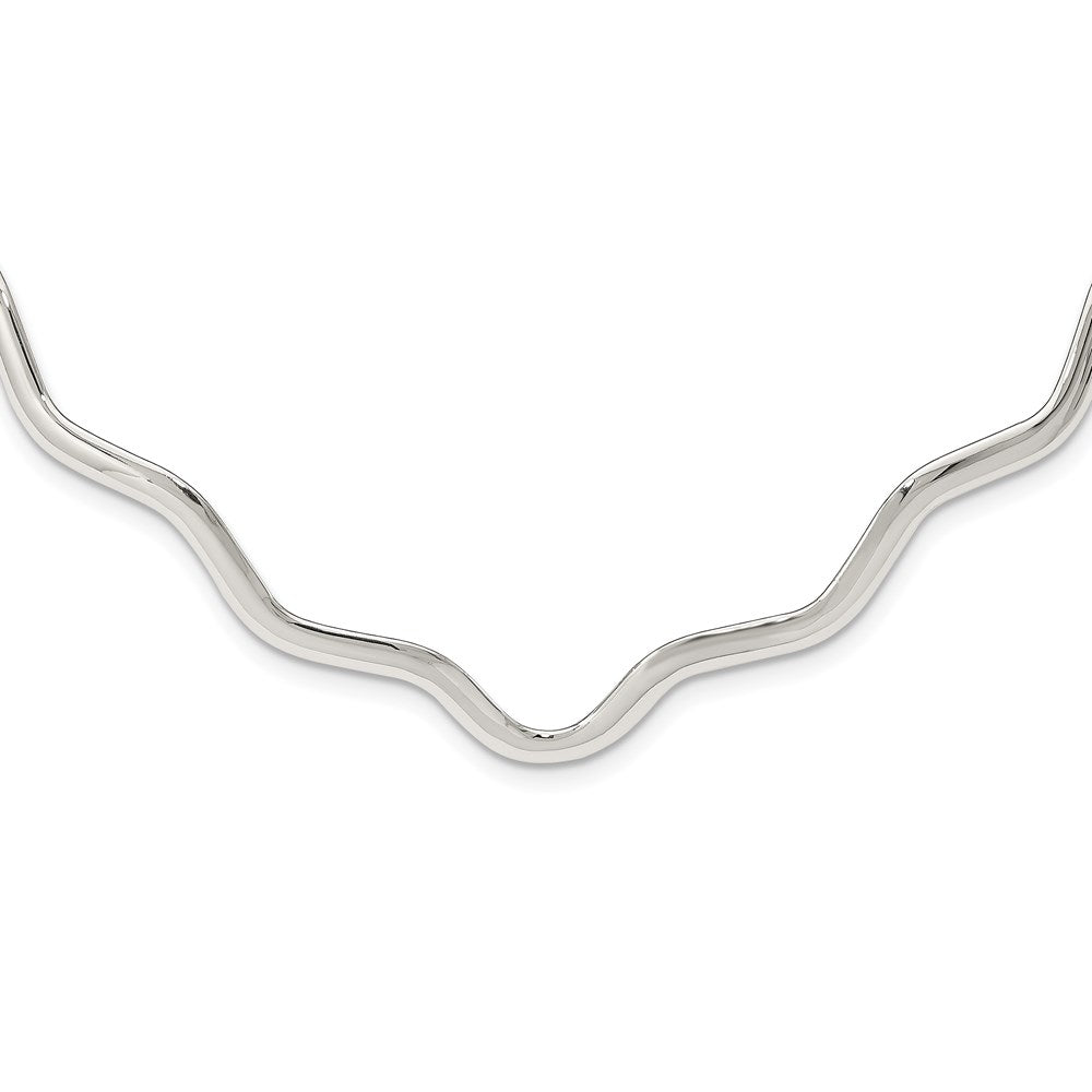 Polished;Sterling silver;Flexible