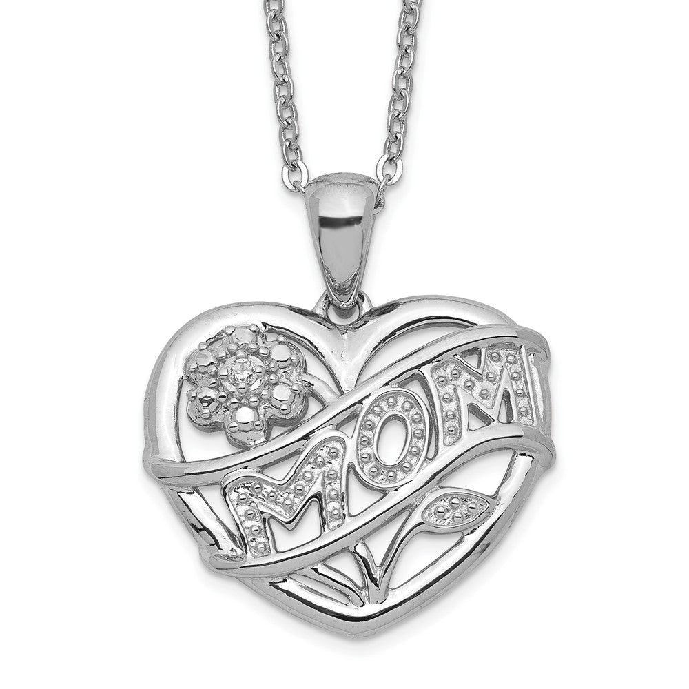 Polished;Open back;Spring Ring;Sterling silver;CZ