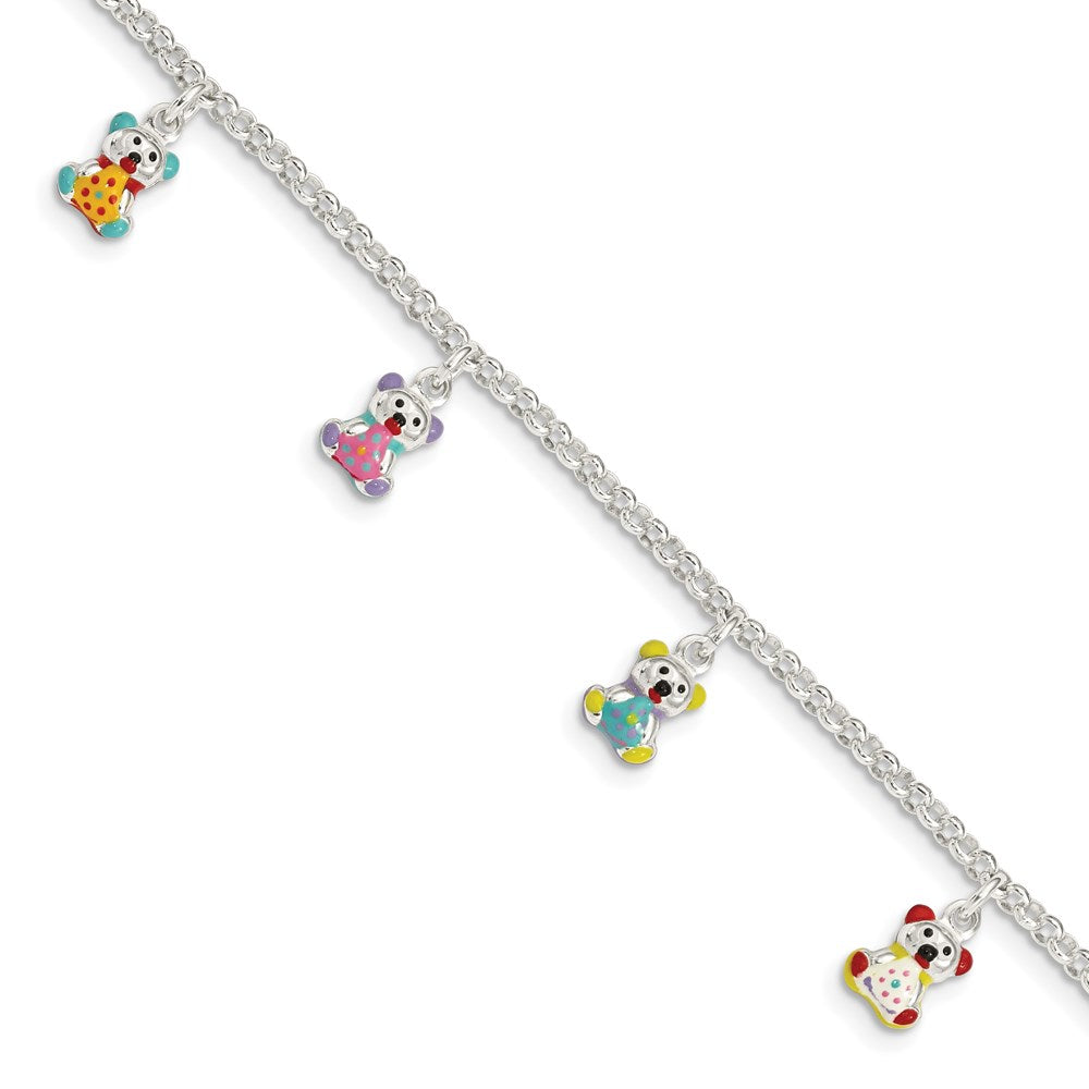 Polished;Enamel;Sterling silver;Fancy lobster