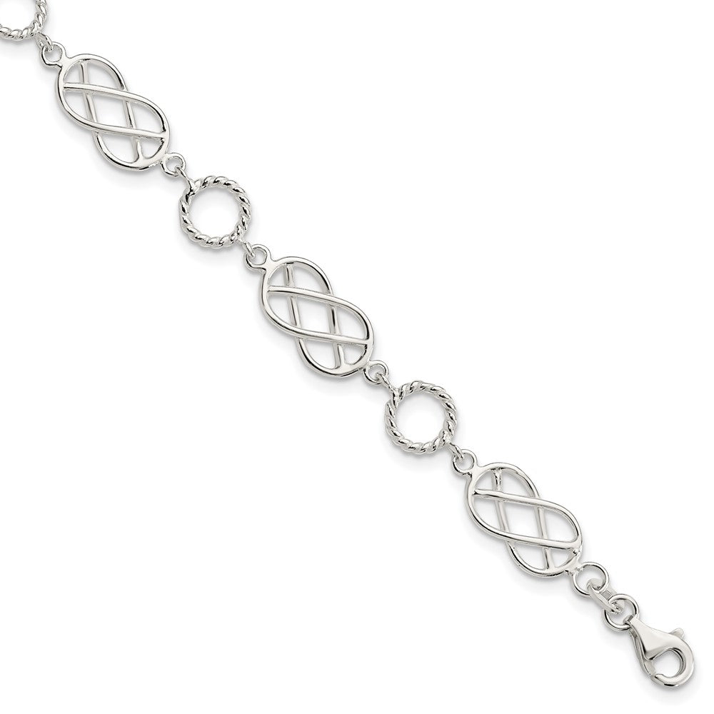 Polished;Sterling silver;Fancy lobster