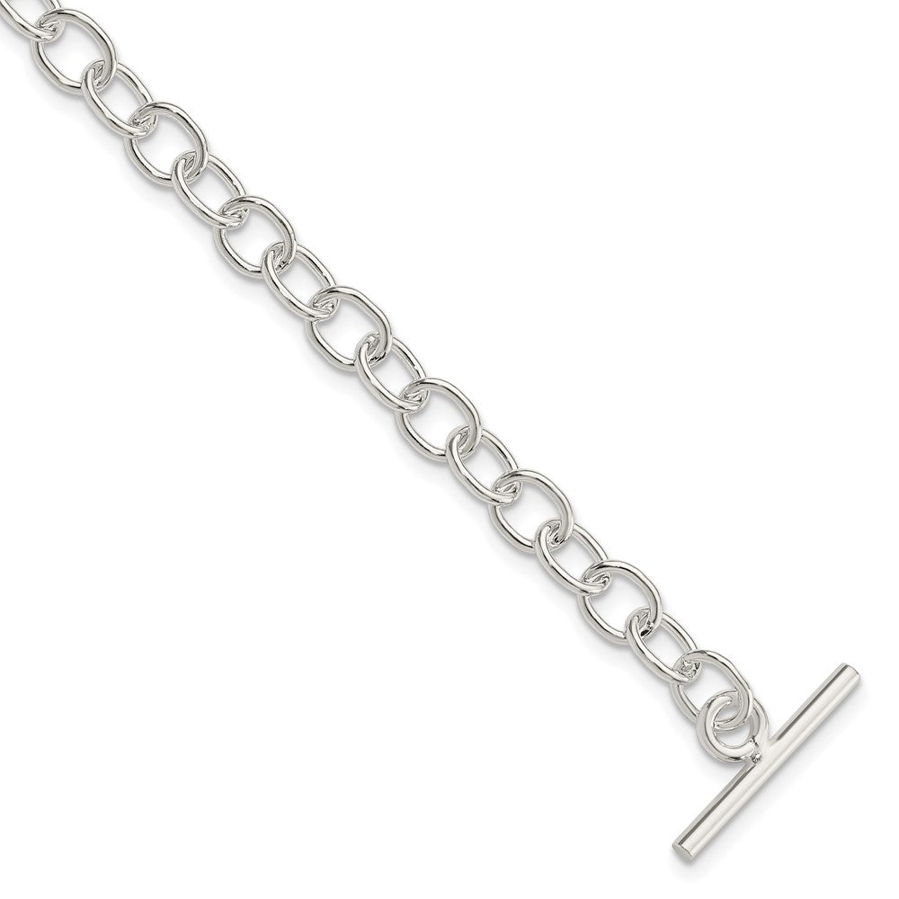 Polished;Sterling silver;Toggle