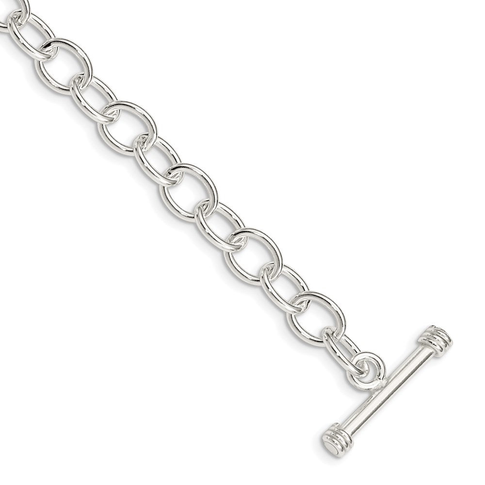 Polished;Sterling silver;Toggle