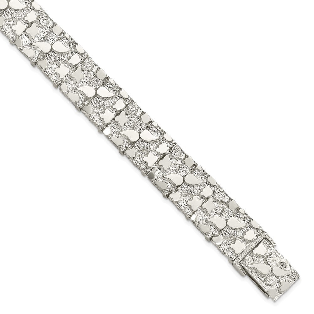 Polished;Fold-over;Sterling silver