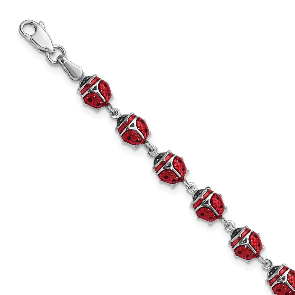 Polished;Enamel;Lobster;Sterling silver