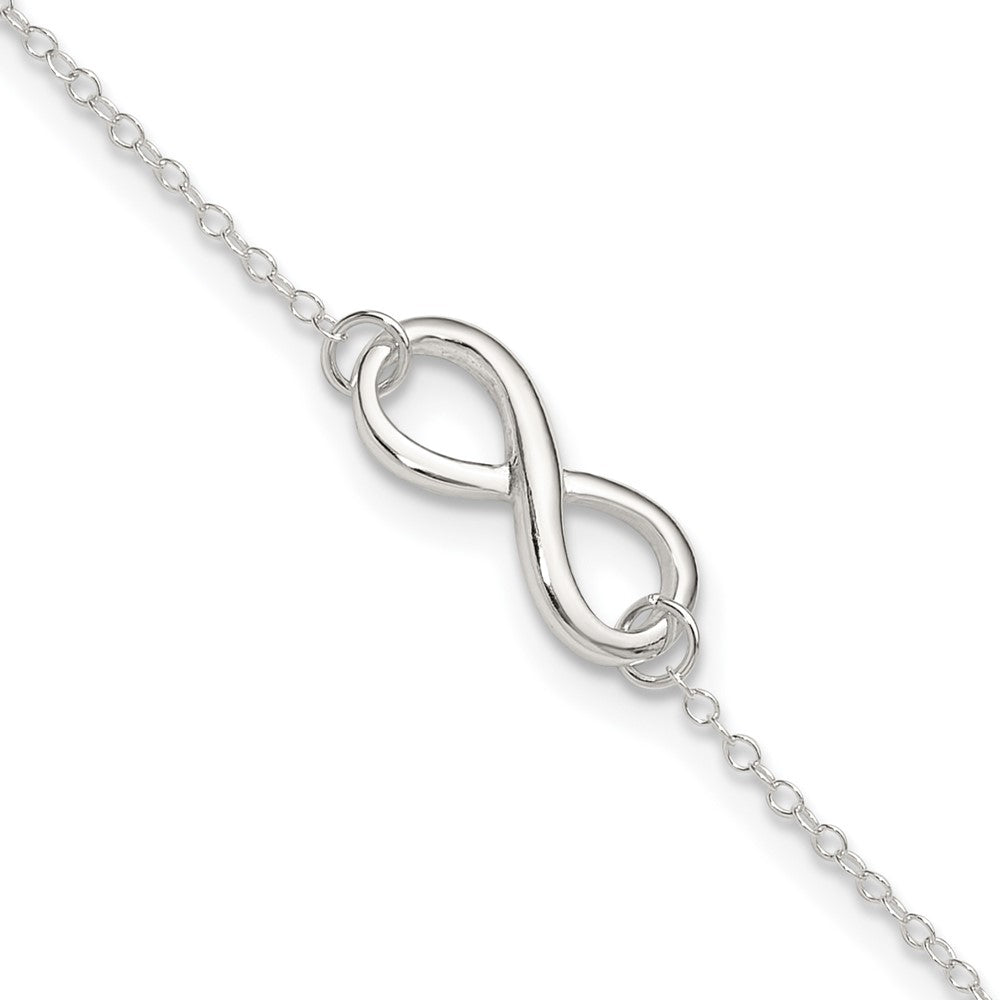 Polished;Lobster;Sterling silver;1in extender