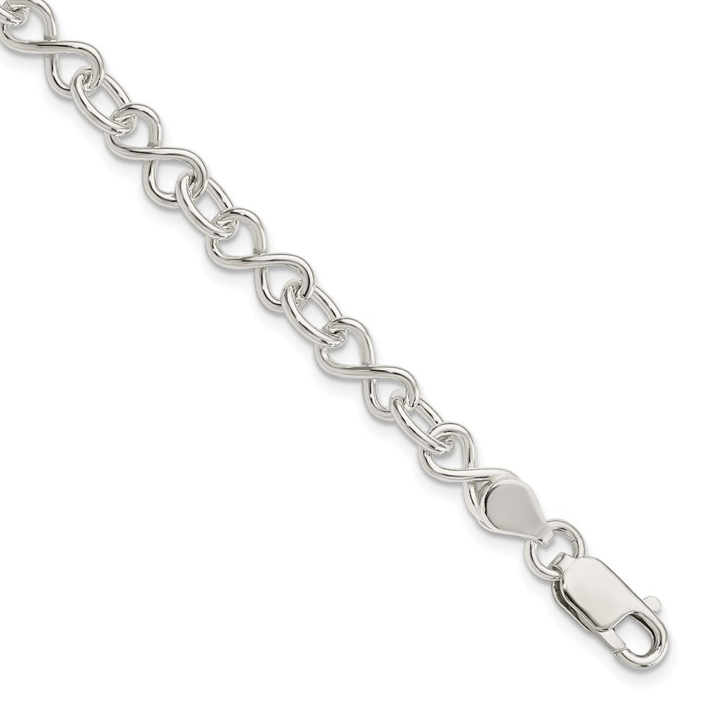 Polished;Lobster;Sterling silver