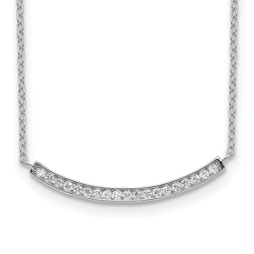 Polished;Spring Ring;Sterling silver;CZ