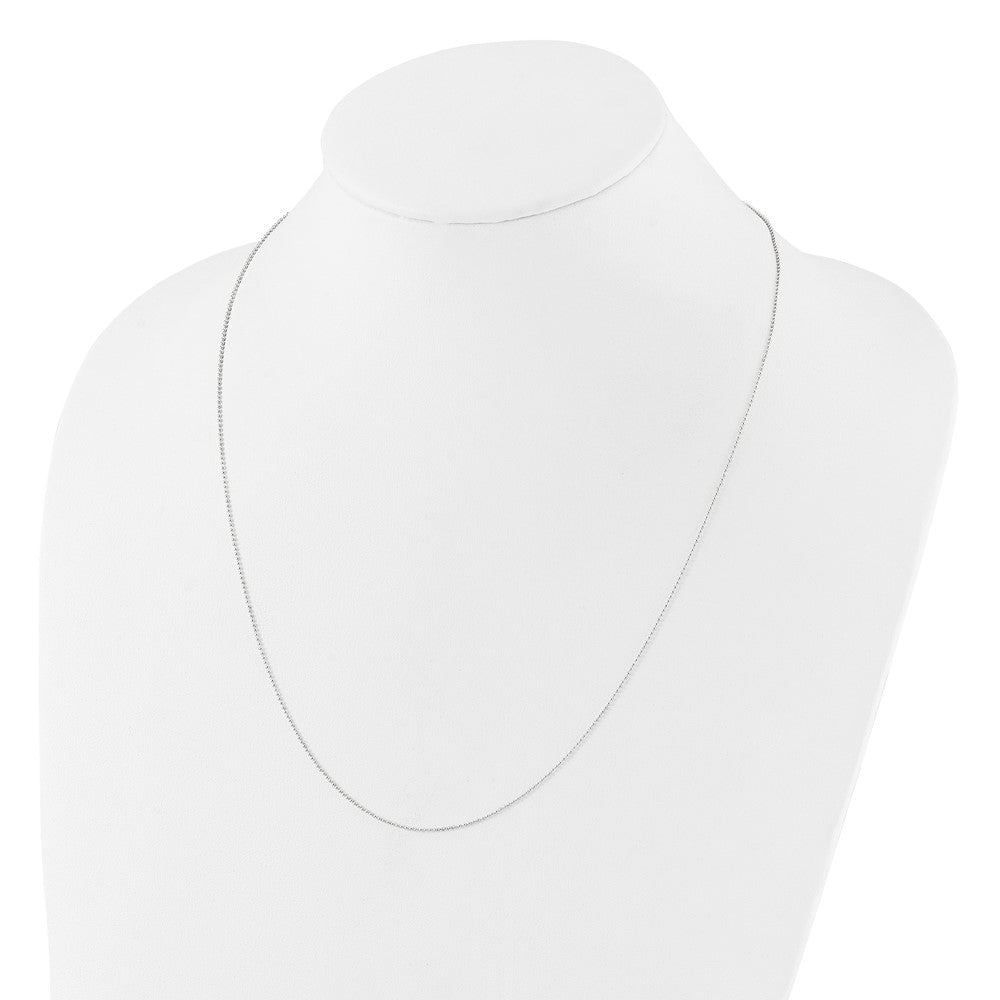 Sterling Silver Polished Beaded Adjustable Necklace