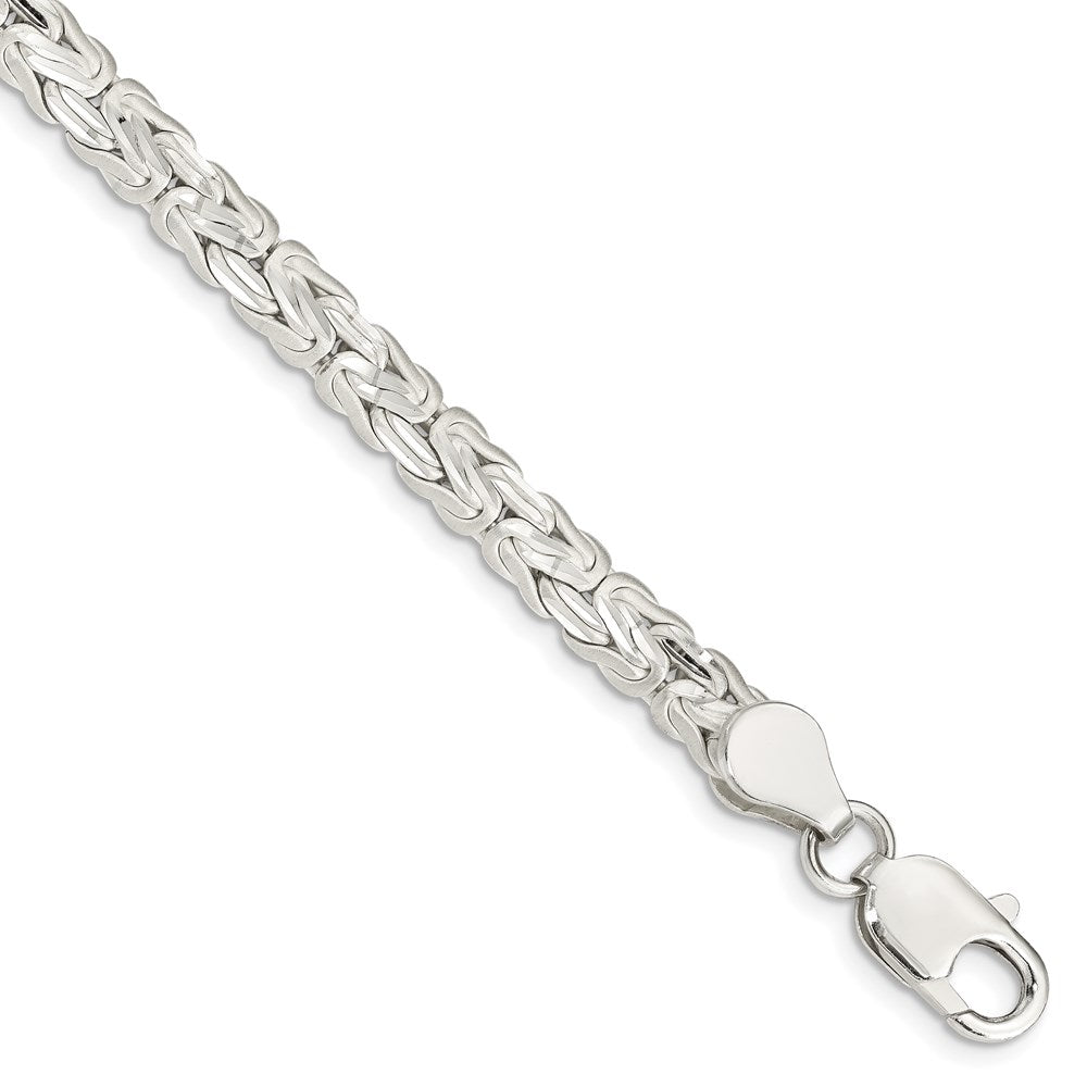 Solid;Diamond-cut;Polished;Satin;Lobster;Sterling silver