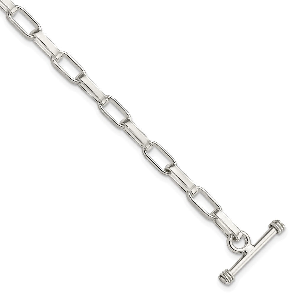 Casted;Polished;Sterling silver;Toggle