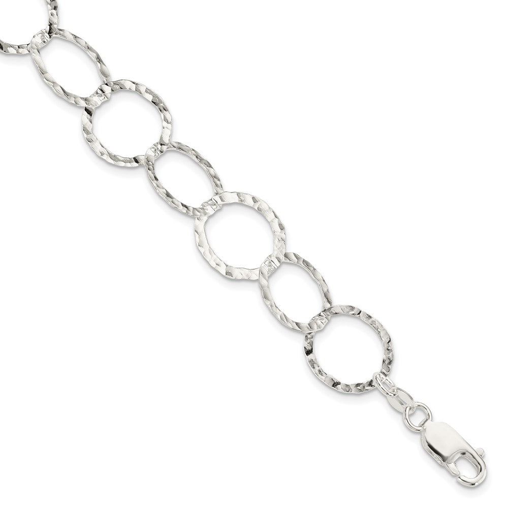 Polished;Lobster;Sterling silver;Hammered
